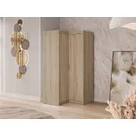 Rohová šatní skříň Melen 2D, Barva: dub sonoma MIRJAN 5903211403651