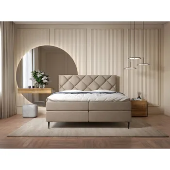 Postel Kontinentální postel Nirano, Barva nožiček: černá, Rozměr postele: 140x200, Potah: Verita 16 MIRJAN 5903211406058