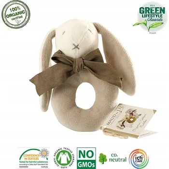 Maud N Lil Organické chrastítko z BIO bavlny s certifikací GOTS