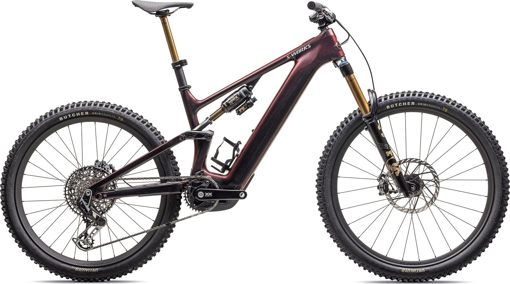 Celoodpružené elektrokolo Specialized S-Works Turbo Levo 4 Velikost kola: S4, Barva kola: Gloss Red Pearl / Black, Modelový rok: 2026 Gloss Red Pearl / Black