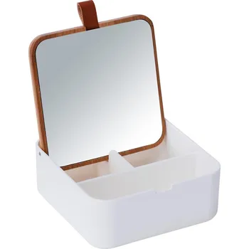 Úložný box Kosmetický organizér se zrcadlem Wenko