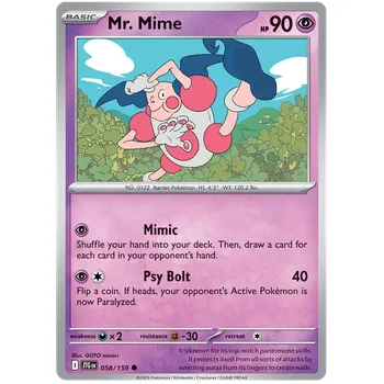 Karetní hra Pokémon TCG Mr. Mime 058/159