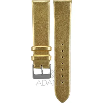 Řemínek na hodinky Kožený řemínek na hodinky 20 mm zlatý