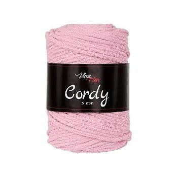 Vlna-hep Cordy šňůry 5mm - 8004 dětská růžová