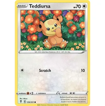 Sběratelská karetní hra Pokémon TCG Teddiursa 126/203
