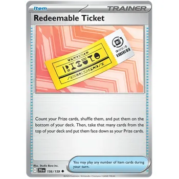 Karetní hra Pokémon TCG Redeemable Ticket 156/159