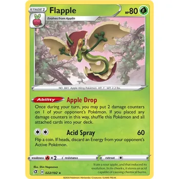 Karetní hra Pokémon TCG Flapple 022/192 - Holo