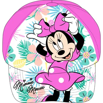 Kšiltovka Eplusm Dívčí kšiltovka MINNIE exotické rostliny růžová Barva: Růžová, Velikosti: 54