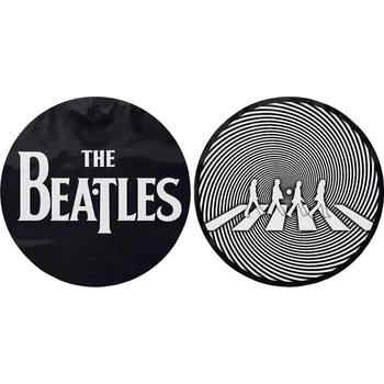 Příslušenství pro gramofon The Beatles Drop T Logo & Crossing Silhouette Slipmat