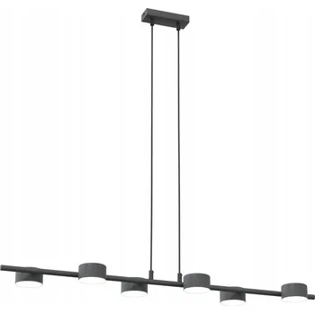 Emibig SORA 6 BL Závěsné svítidlo Ocel práškově lakovaná Černá 12W M