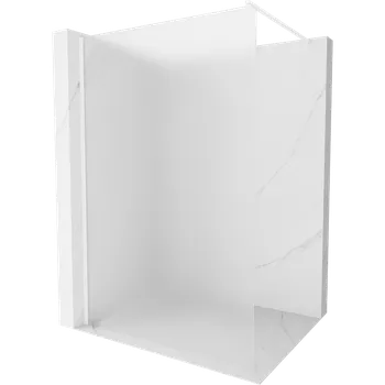Mexen Kioto sprchová stěna Walk-in 120 x 200 cm, mat 8 mm, bílá - 800-120-101-20-30 Sprchové stěny