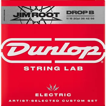 Struna pro kytaru a smyčcový nástroj Dunlop JRN1156DB String Lab Jim Root Drop B Struny pro elektrickou kytaru