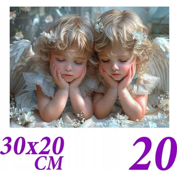 Obraz Puzzle Anděl č. 3 20 dílků 29,7x21cm Svaté Přijímání , Anděl strážný , Náboženské