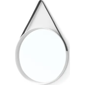 Zrcadlo Giftdecor Dekorativní závěsné zrcadlo, Ø 53 cm, bílé