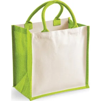 Jutová taška - Printers Midi, Apple green