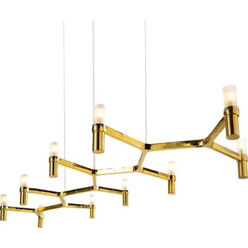 Závěsné svítidlo CANDLES-10 zlaté moderní do jídelny a obýváku Step into Design 165 cm
