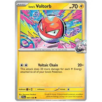 Sběratelská karetní hra Pokémon TCG Iono´s Voltorb 047/159