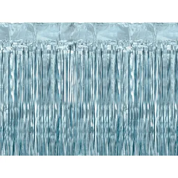 Dekorace závěs fóliový modrý 100x200 cm