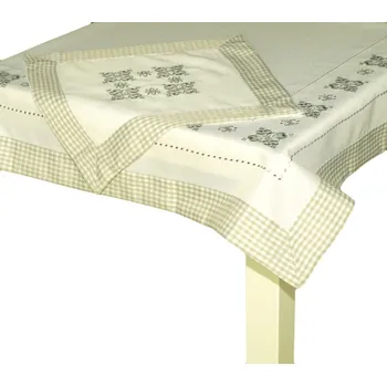 ubrus Prostírka celoročn,í Klasic, olivová, čtverec