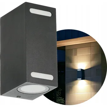 Venkovní osvětlení Venkovní nástěnné svítidlo fasádní zahradní lampa 2xGU10 IP54
