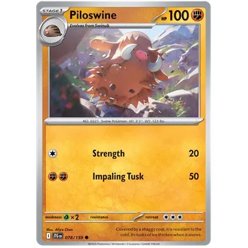 Sběratelská karetní hra Pokémon TCG Piloswine 078/159