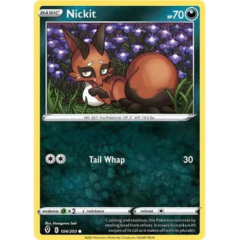 Sběratelská karetní hra Pokémon TCG Nickit 104/203