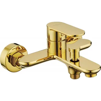 Vodovodní baterie Mexen Milo baterie vanová, zlatá - 71330-50 Vanovo-sprchové baterie
