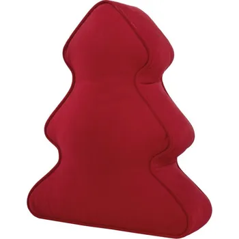 Polštář Plyšový vánoční polštář červený