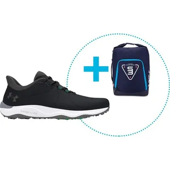 Under Armour Drive Pro SL pánské golfové boty, černé černé, široká, bez spajků, 46