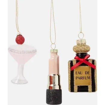 Vánoční dekorace Vánoční Baňky tvary mix 9 cm 3 ks