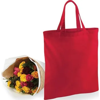 Bavlněná taška pro život - krátká držadla, Lime green