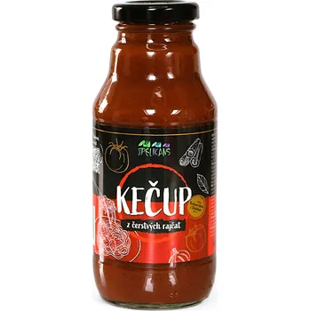 Kečup z čerstvých a zralých rajčat - VEGAN - The Pelikans 360g