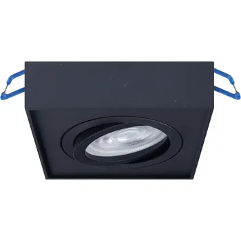 Bodové svítidlo Podhledové svítidlo Nusa Square, 1x černé kovové stínítko, (možnost polohování), b