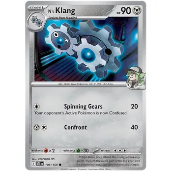 Sběratelská karetní hra Pokémon TCG N´s Klang 104/159