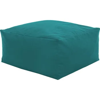 Taburet Plyšová taburetka modrá