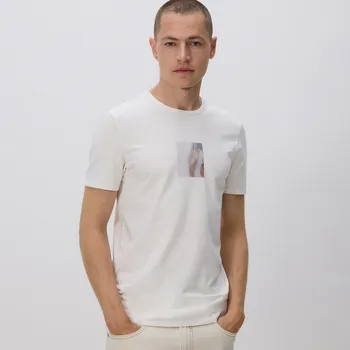 Reserved - Tričko SLIM s potiskem - bílá - 444EF-00X - 444EF-00X-M