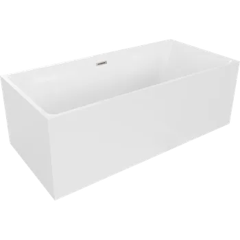 Vana Mexen Nita volně stojící vana 170 x 80 cm, bílá, přepad matný nikl - 52091708000-97 Volně stojící vany