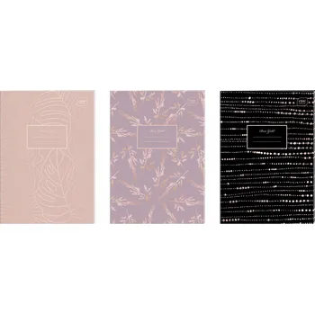 Sešit Interdruk Sešit A4 čtvereček Metallic Rose Gold 60l/70g