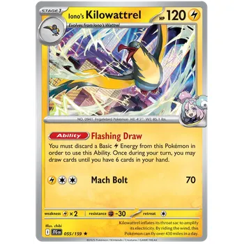 Sběratelská karetní hra Pokémon TCG Iono's Kilowattrel 055/159 - Holo