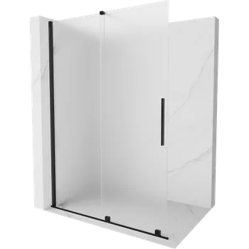 Mexen Velar posuvná sprchová stěna Walk-in 140 x 200 cm, matné sklo 8 mm, černá - 871-140-000-33-70 Sprchové stěny