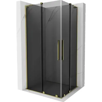 Mexen Velar L Duo sprchový kout posuvný 100 x 90 cm, grafit, zlatá - 871-100-090-02-43-50 Sprchové kouty