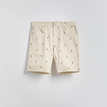 Reserved - Mrkvové šortky s potiskem - krémová - 9397N-01P - 9397N-01P-L