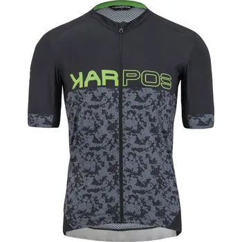 cyklistický dres KARPOS Cyklistický dres s krátkým rukávem - JUMP - šedá/černá M