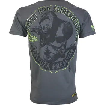 Pánské tričko Yakuza Premium Selection Tričko Yakuza Premium 3812 - tmavě šedé, Speed and Swashbuckler Velikost: 5XL