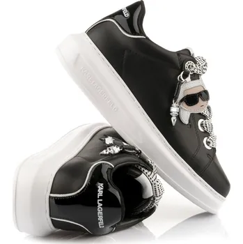 Pánská obuv TENISKY KARL LAGERFELD KAPRI KARL TWIN PENDANT LO BLACK LTHR