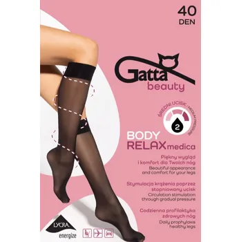 Dámské oblečení Podkolenky Gatta Relaxmedica 40 DEN Barva: Černá, Velikost: 35-38