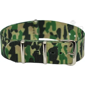 Řemínek na hodinky Nylonový Nato řemínek na hodinky 20 mm maskovací