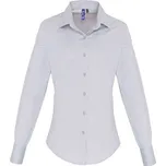 Premier Workwear Dámská bavlněná košile s dlouhým rukávem PR344 Silver -ca. Pantone 428 M