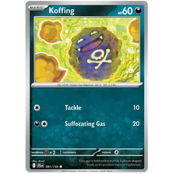 Karetní hra Pokémon TCG Koffing 091/159
