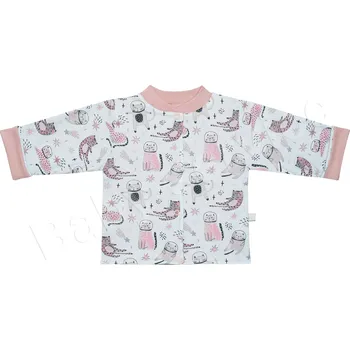 Dupačky Kabátek dvojitý oboustranný Kočky Baby Service růžový velikost 74